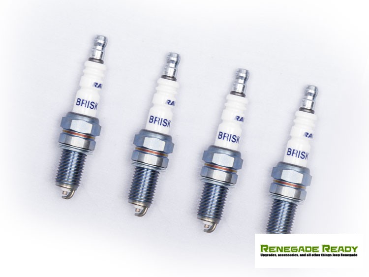 Dodge Dart 1.4L Silver Racing Spark Plugs by Brisk (set of 4)